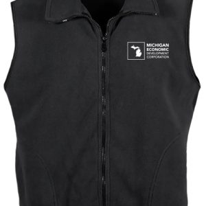 Black Mens Micro Fleece (MFL) Full Zip Vest